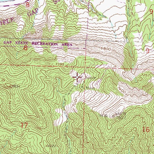 Topographic Map of Tipple Mine, CO