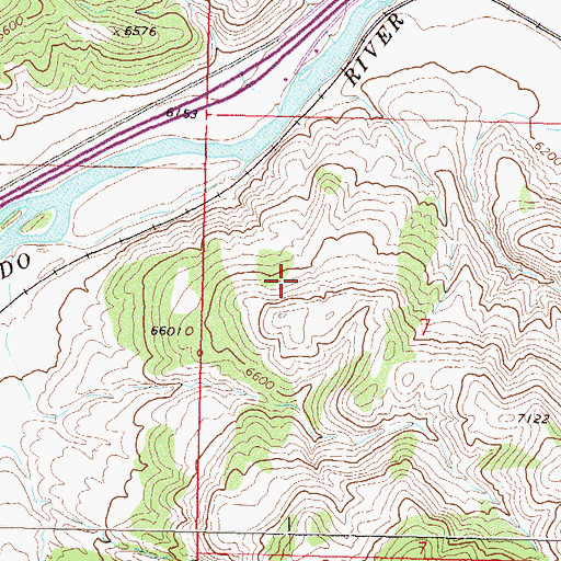 Topographic Map of Avon Pit, CO