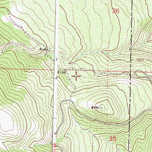 Topographic Map of Deep Creek Mine, CO
