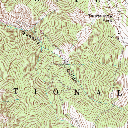 Topographic Map of Midnight Tunnel Mine, CO