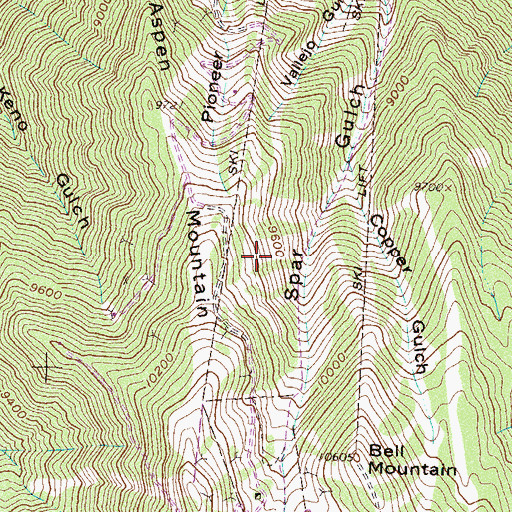 Topographic Map of South Tunnel Mine, CO