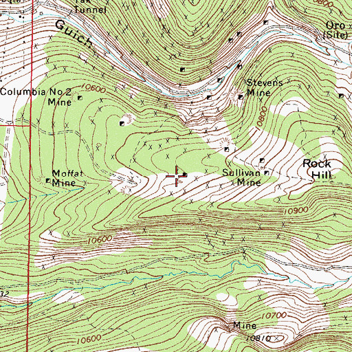Topographic Map of Reindeer Shaft, CO