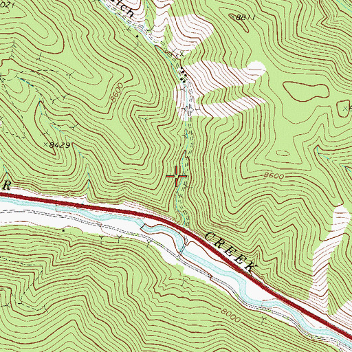 Topographic Map of Torrey Two Tunnel Mine, CO