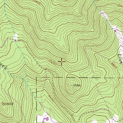 Topographic Map of Bell Mine, CO