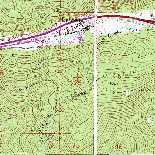 Topographic Map of Daily Mine, CO