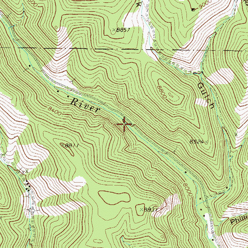 Topographic Map of Aztec Tunnel Mine, CO