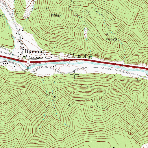 Topographic Map of Freeland Tunnel Mine, CO