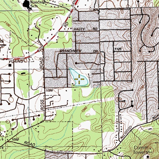 Topographic Map of Holcomb Lake, GA