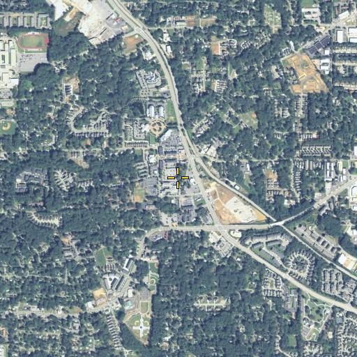 Aerial/Satellite Image of Smyrna Memorial Cemetery, GA