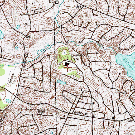 Topographic Map of Lynnwood Park Health Center, GA