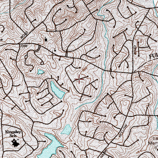Topographic Map of Waterford, GA