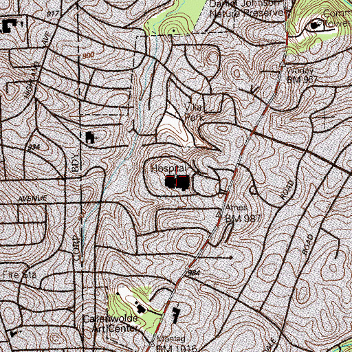 Topographic Map of Georgia Mental Health Institute, GA