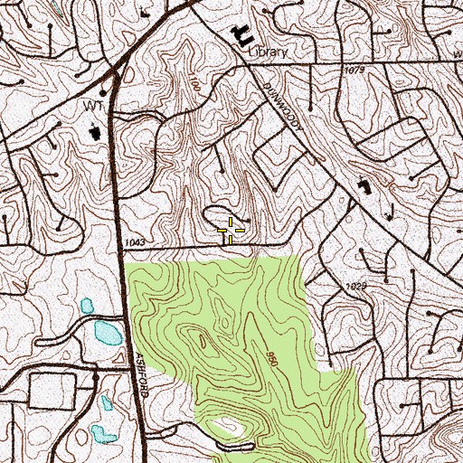 Topographic Map of Valley View, GA
