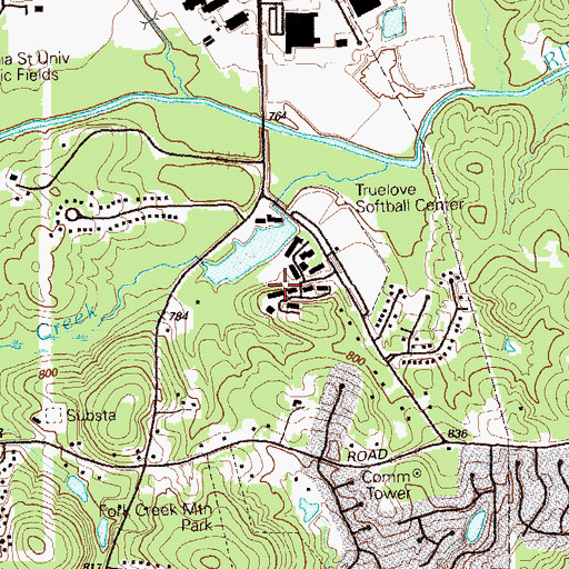 Topographic Map of Forest Ridge, GA