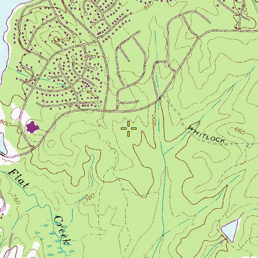 Topographic Map of Lake Forest Glen, GA