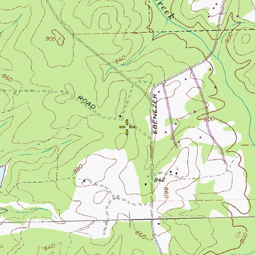 Topographic Map of The Summit, GA
