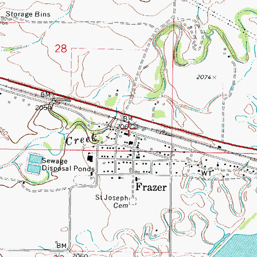 Topographic Map of Smith-Tyner Elevator (historical), MT