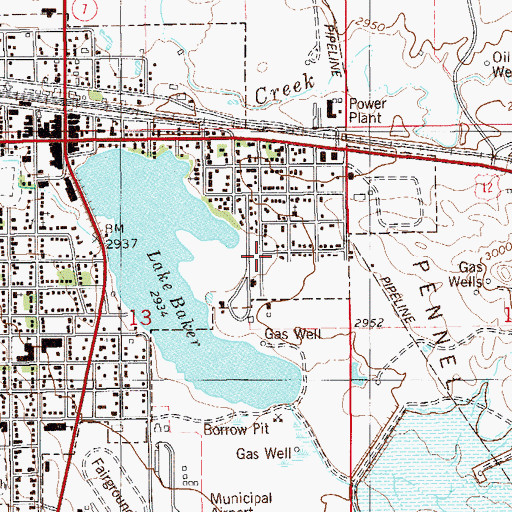 Topographic Map of Jaycee Park, MT
