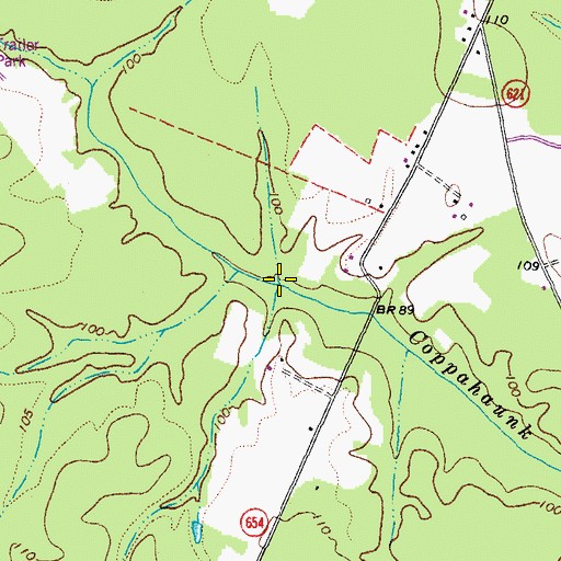 Topographic Map of Coppahawk Spring, VA