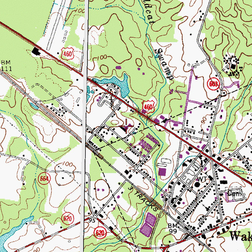 Topographic Map of Ellen W Chambliss Elementary School, VA