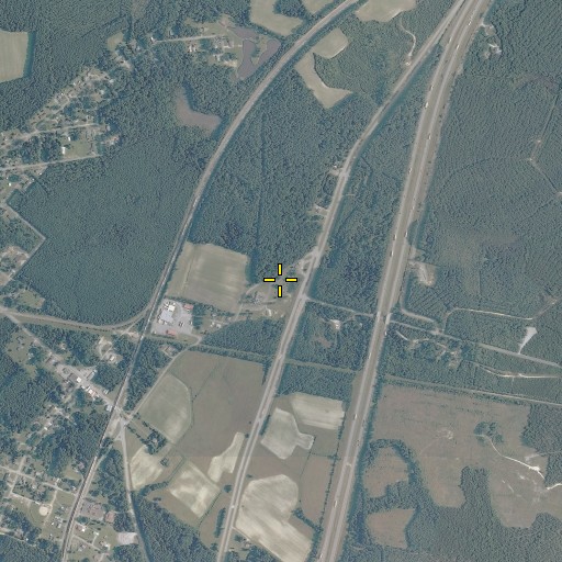 Aerial/Satellite Image of High Hills Cemetery, VA