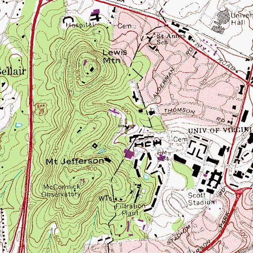 Topographic Map of National Radio Astronomy Observatory, VA