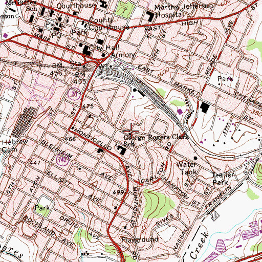 Topographic Map of The Church of Jesus Christ of Latter Day Saints, VA