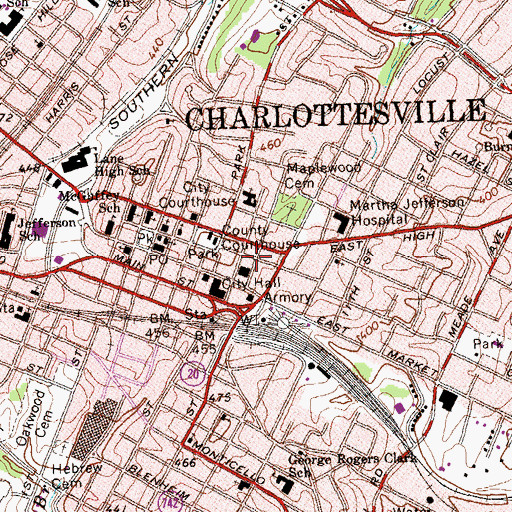 Topographic Map of Molyneux House, VA