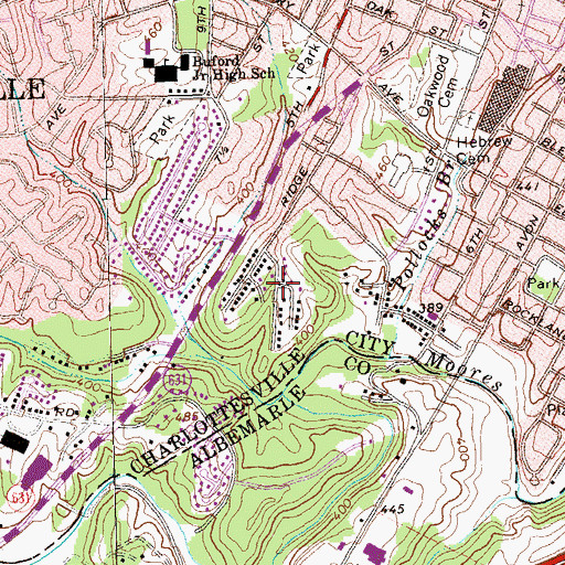 Topographic Map of West View Terrace, VA