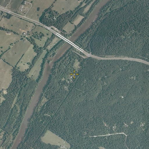 Aerial/Satellite Image of Castlemans Ferry, VA