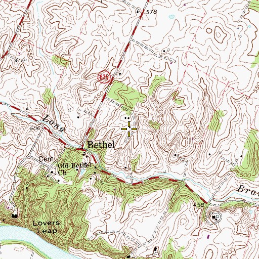 Topographic Map of Gaywood Estate, VA