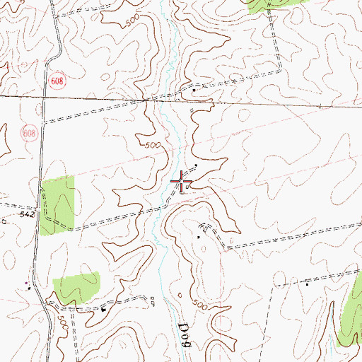 Topographic Map of Hill and Dale Estate, VA