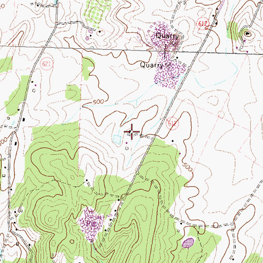 Topographic Map of Scrabble Estate, VA