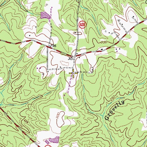 Topographic Map of Gravelly Run Church (historical), VA