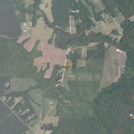 Aerial/Satellite Image of Gravelly Run Church (historical), VA