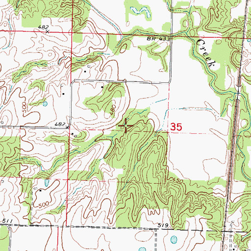 Topographic Map of O'Daniel Lodge Lake, IL