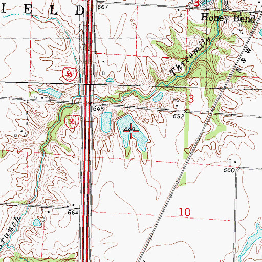 Topographic Map of Kilton Lake, IL