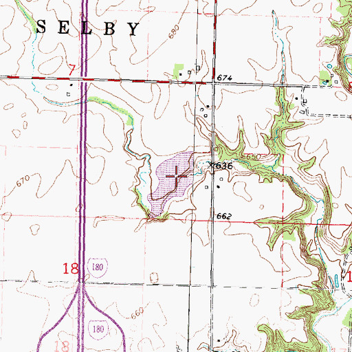 Topographic Map of Beaver Glenn Lake, IL