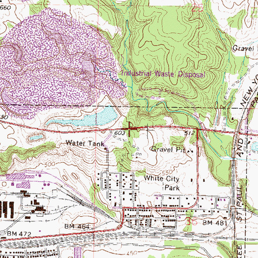 Topographic Map of North Gypsum Pond, IL