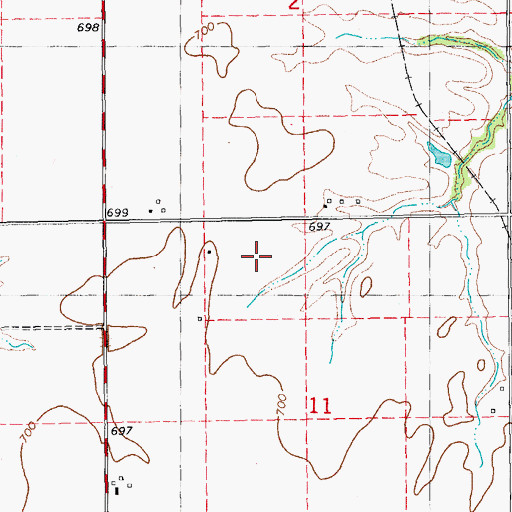 Topographic Map of Eilers Lake Dam, IL