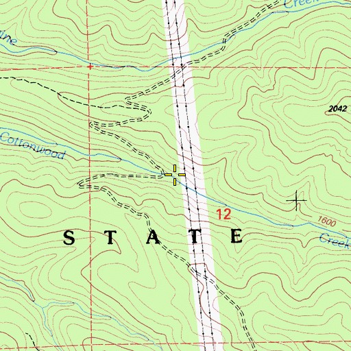 Topographic Map of Tehama State Wildlife Area, CA