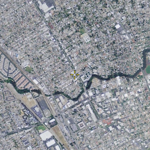 Aerial/Satellite Image of San Leandro City Hall, CA