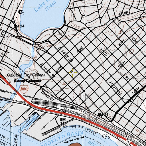 Topographic Map of Clinton Square, CA
