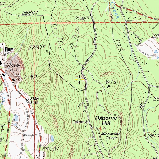 Topographic Map of Conlan Mine, CA