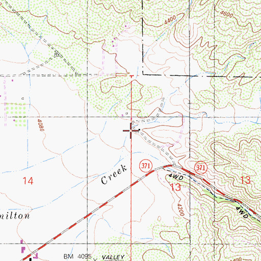 Topographic Map of Larner Ranch, CA