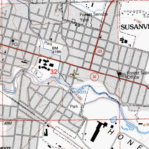 Topographic Map of First Southern Baptist Church, CA