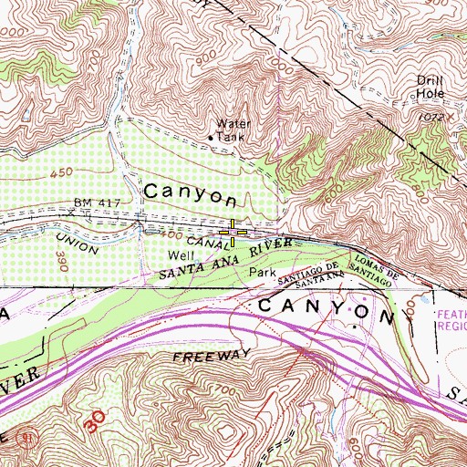 Topographic Map of Gypsum (historical), CA