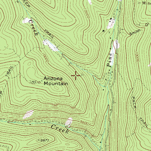 Topographic Map of Ingram Mine, CO