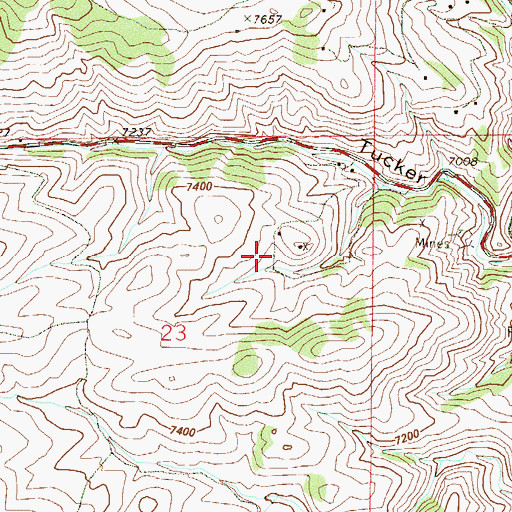 Topographic Map of Fred Pierce Ranch Mine, CO