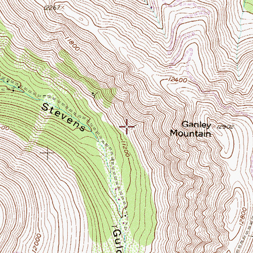 Topographic Map of Coo Coo Mine, CO